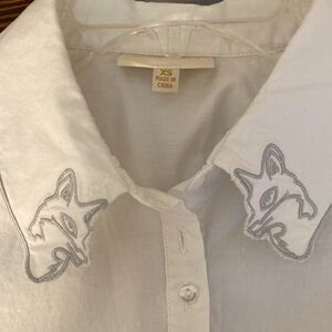 Unique ModCloth Fox 🦊 Collar Button Down Shirt
